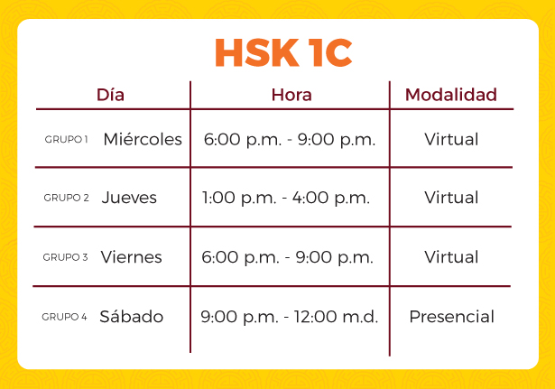 Horarios